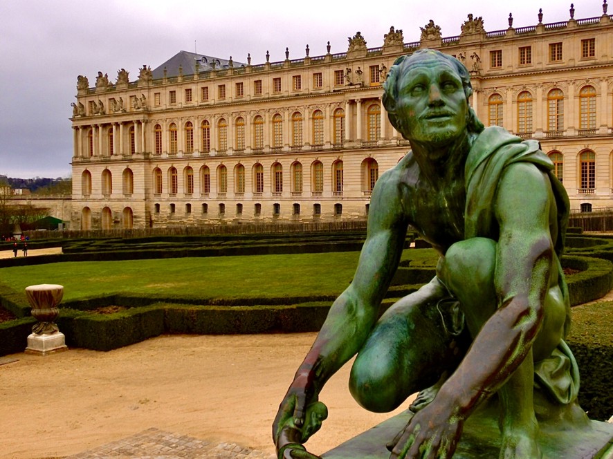 Estatua no Palacio de Versalhes