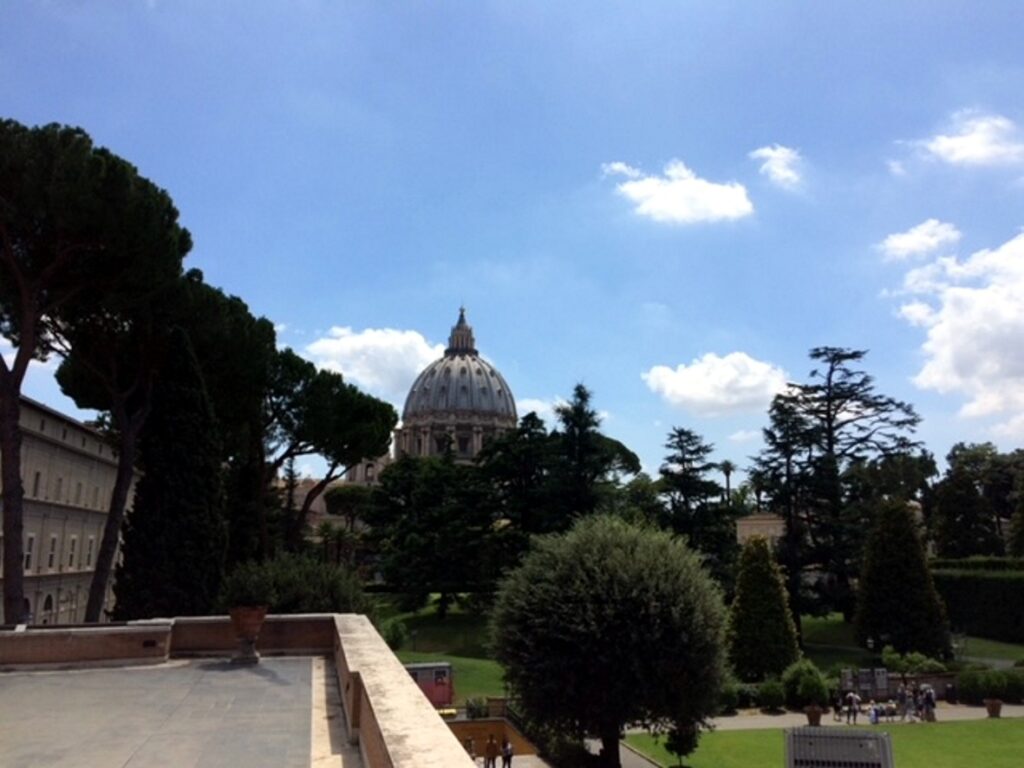 Jardins do Vaticano vistos dos Museus