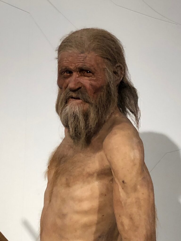 Rosto de Ötzi, o Homem de Gelo